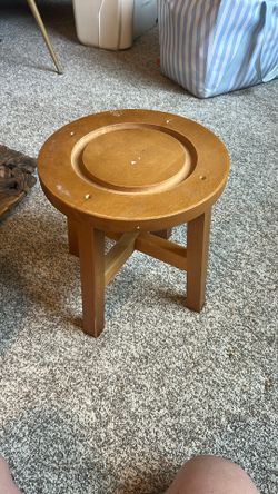 small wooden stool