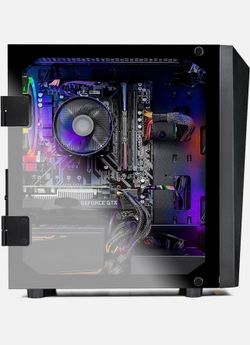 SkyTech Blaze Gaming Computer Ryzen 5 2600 GeForce GTX 1660 6G 500G SSD 8GB Ram
