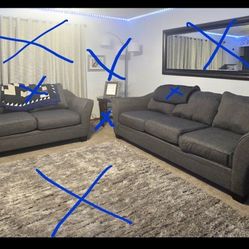 2 Piece GRAY COUCHES
