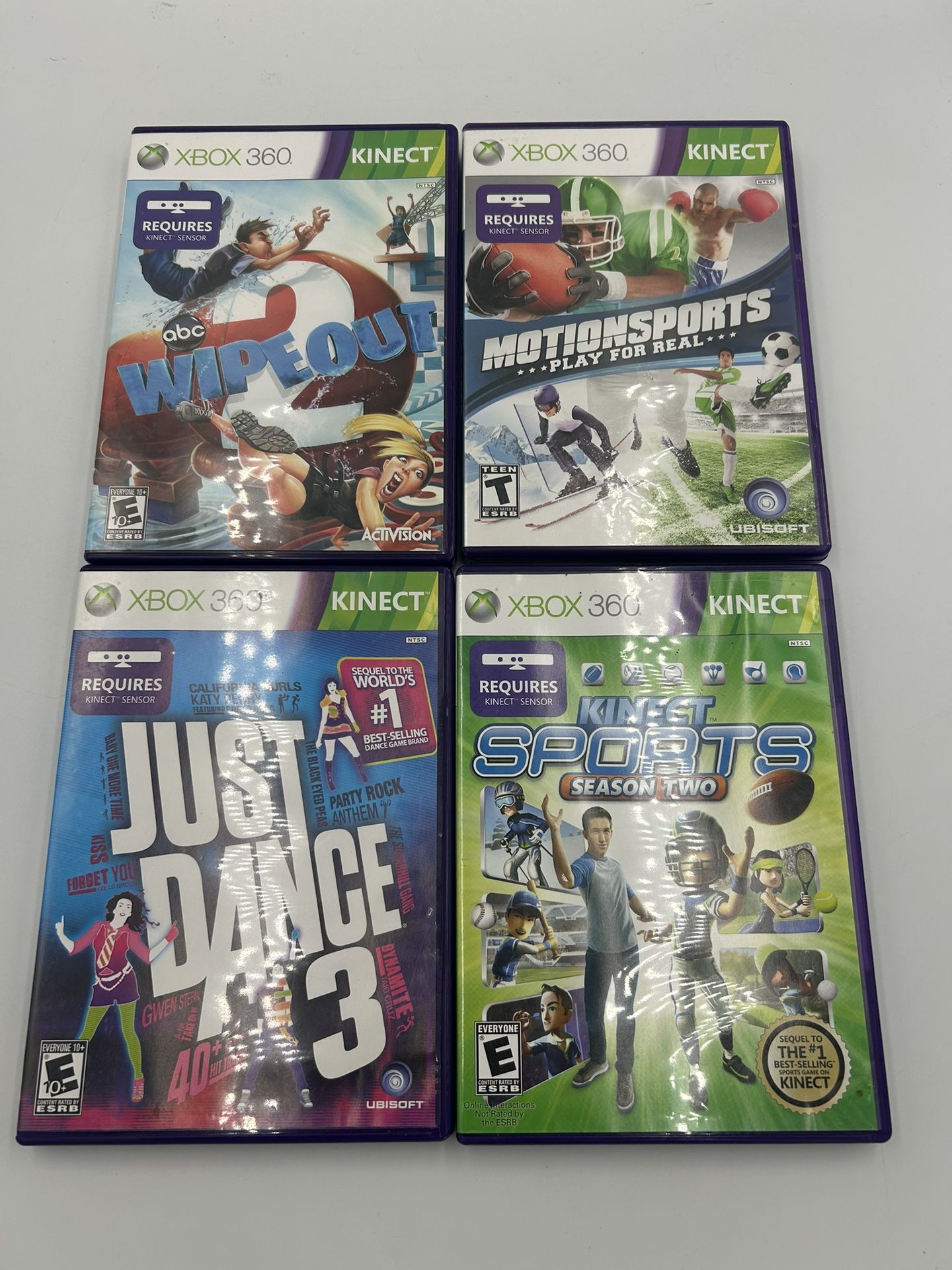 Lot of 4 Xbox 360 Kinect Games