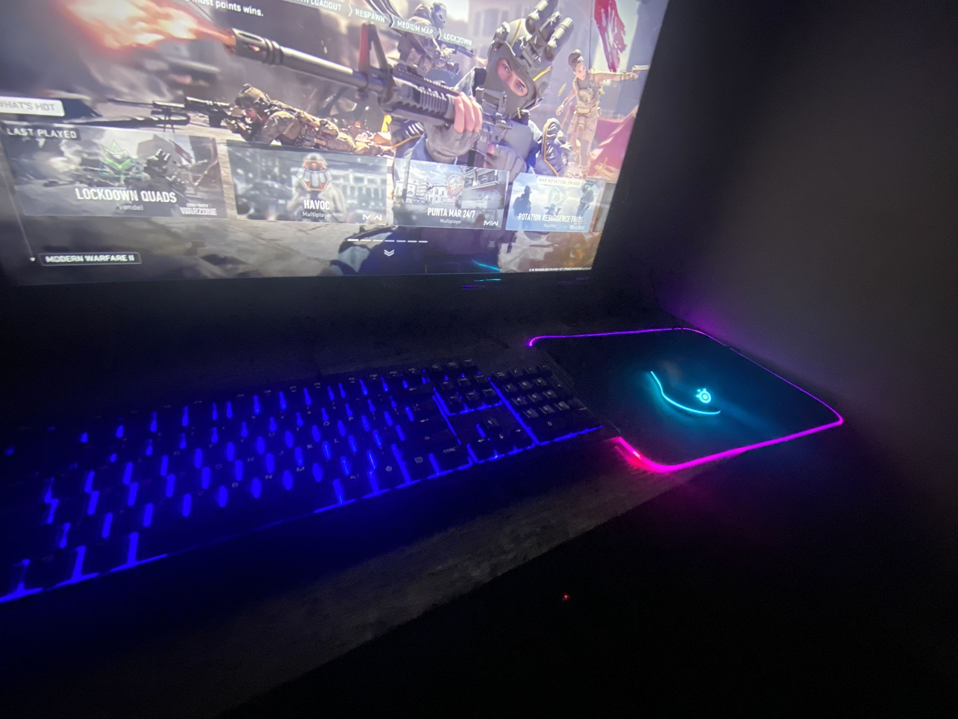 gaming keyboard and mouse