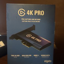 Elgato 4K Pro Capture Card – 4K HDR / HDMI 2.1 