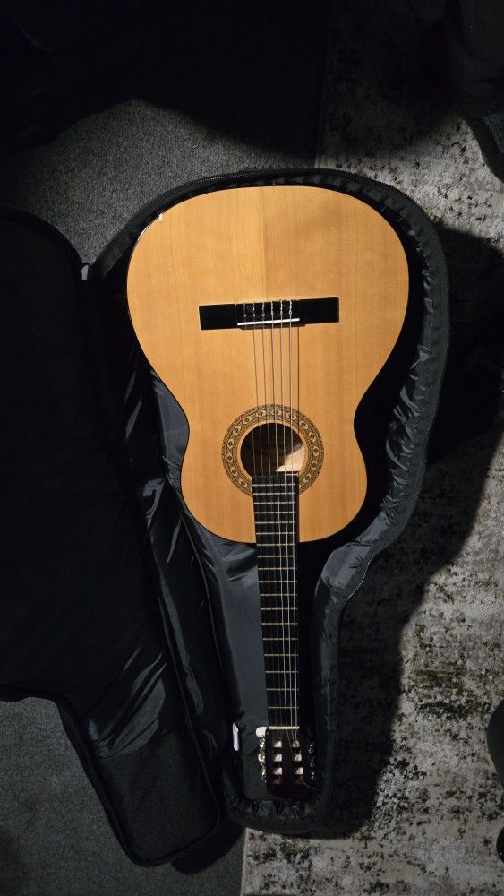 Acoustic Guitar And Bag