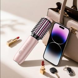 💎 Cordless Hair Curling 3-in-1 Portable Iron Brush Straightener Comb