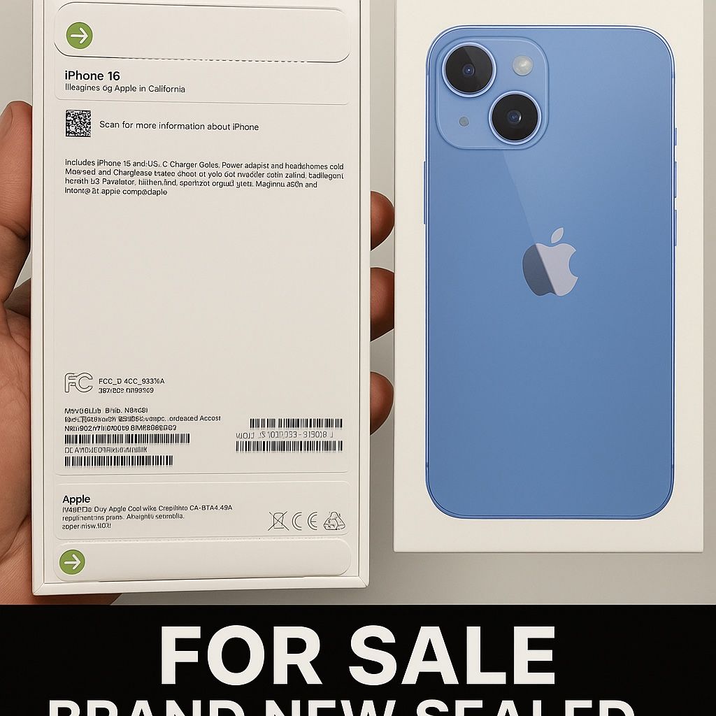 📱 Brand New Sealed iPhone 16 128 GB (T-Mobile / Unlocked) – Never Opened – Cash Only ✅