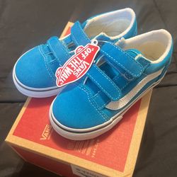 Brand New Caribbean Blue Toddler Vans Size 8.5