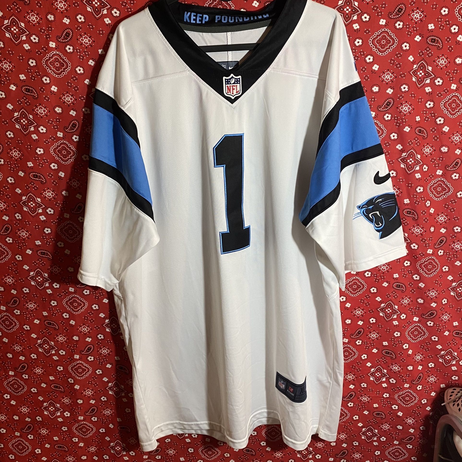 Nike Carolina Panthers Cam Newton Football Jersey Size XL