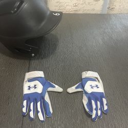 Easton T-Ball/Baseball Helmet & Batting Gloves