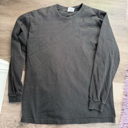 Shaka long sleeve black shirt size large heavy weight