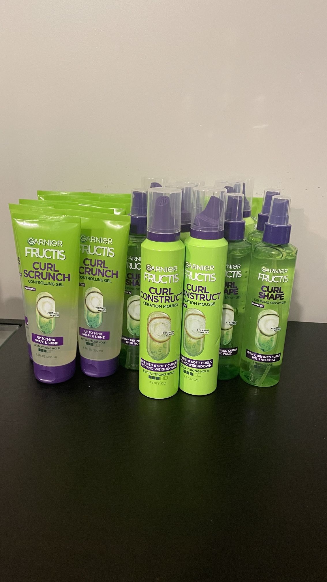 Garnier Hair Mouse/curl Shape/scrunch 20*$60
