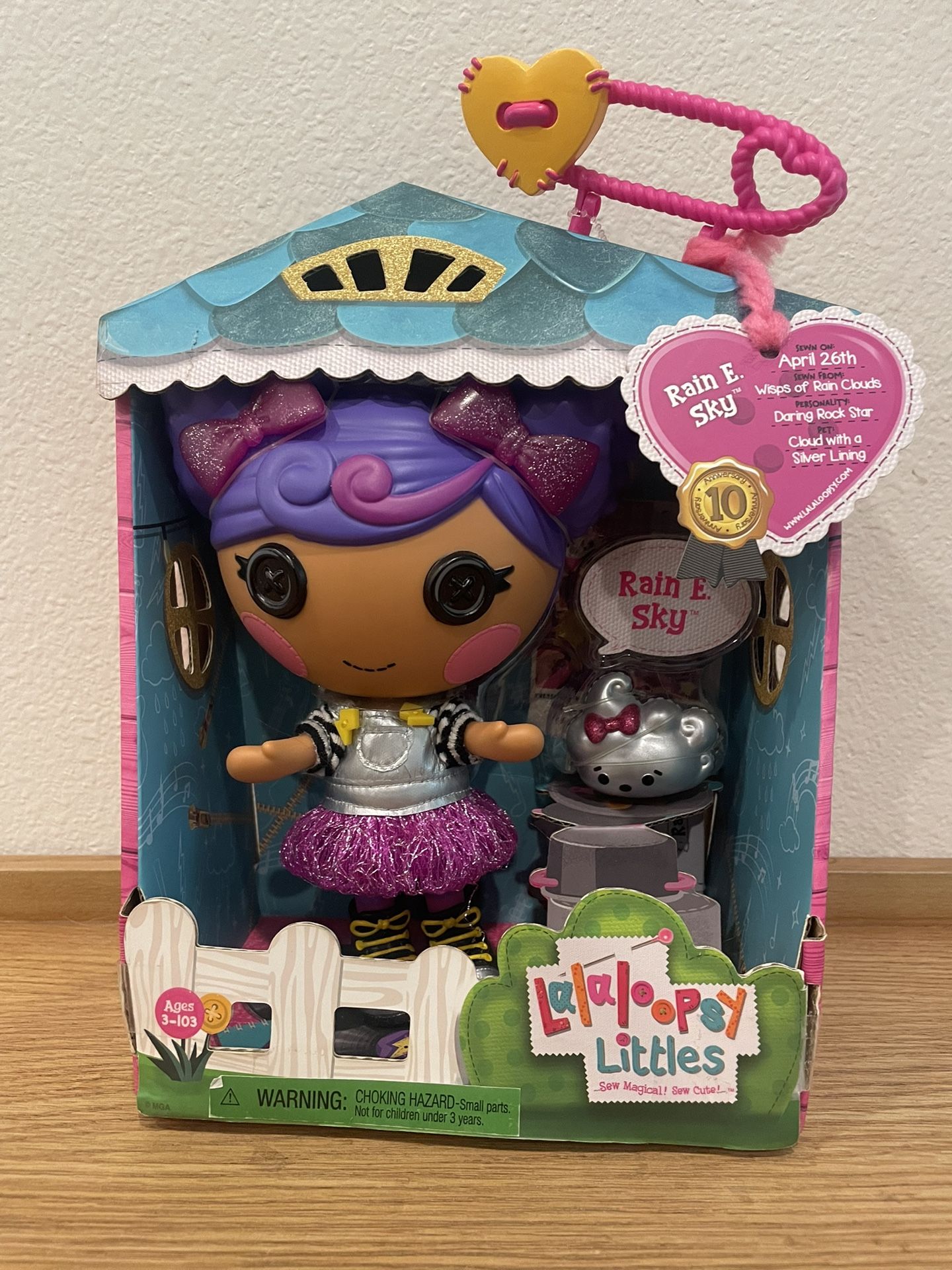 Lalaloopsy Littles 10th Anniversary Rain E Sky Doll Little Sister 2021