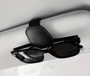 Faux Leather Eyeglass Clip, Stable Clip for Sunglasses