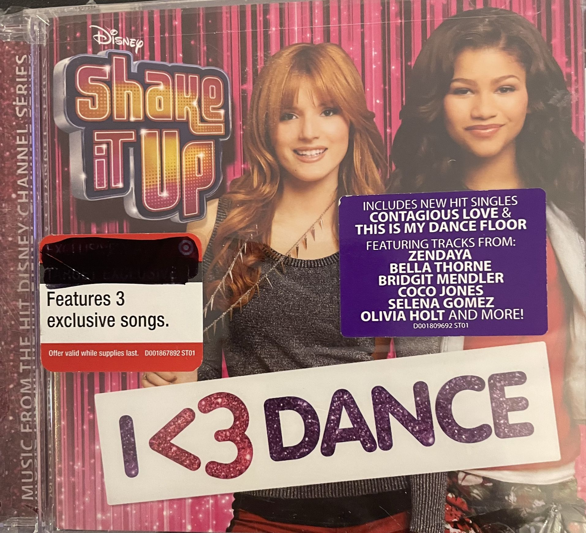 Disney’s SHAKE IT UP I <3 Dance Original Soundtrack (CD-2013) NEW! Bella+ZENDAYA