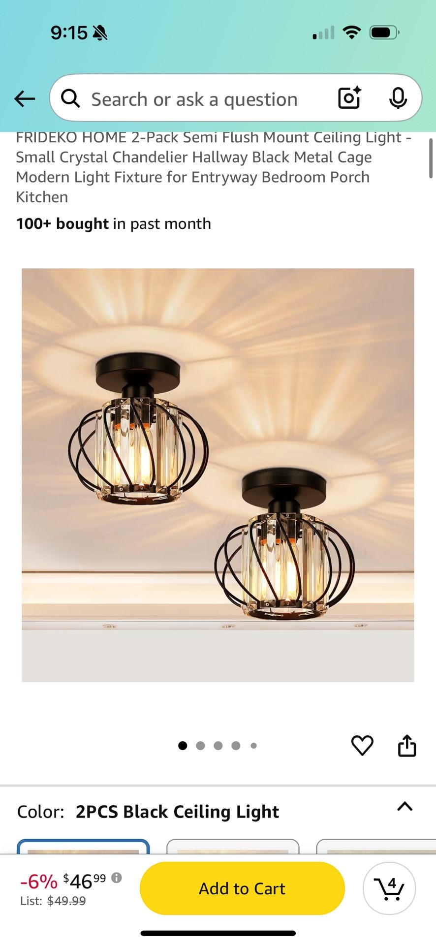 New In Box Set Of 2 Chandeliers Light Fixture Lamp
