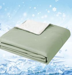 Style Quarters Cooling Comforter King Size for Hot Sleepers, Lightweight Breathable Cool Comforter for Night Sweats Reversible Soft Summer Blanket, Gr