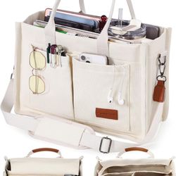 Beige Tote Bag XL
