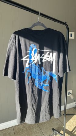 STUSSY - Blue Scorpion T Shirt - Large
