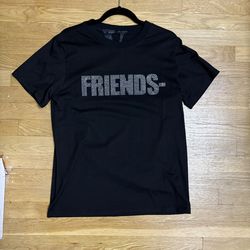 V-lone rhinestone FREINDS TEE