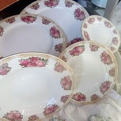 Vintage Plates Bowl 