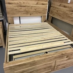 Queen Platform Frame With Storage Drawers Markdown 