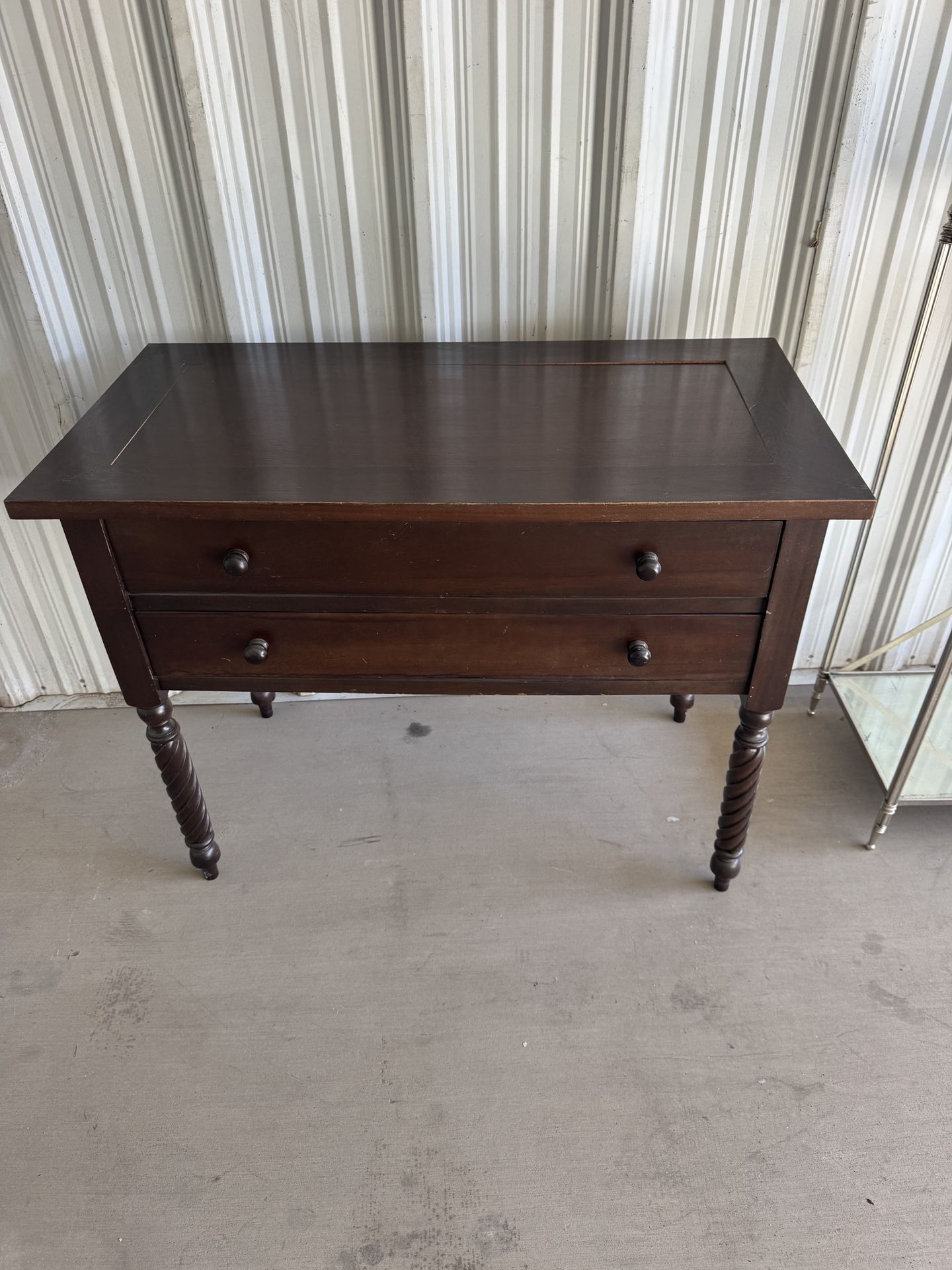 Antique Spiral Leg Side Table