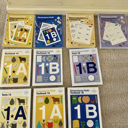 Singapore Math Dimensions Entire First Grade Set Value $164