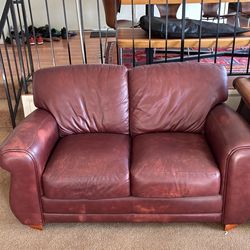 Real leather couch!