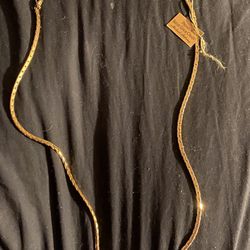 10 karat Korean gold 22inch Necklace Acid tested