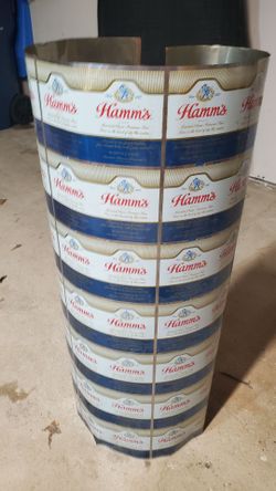 1970s Hamms beer steel can sheet