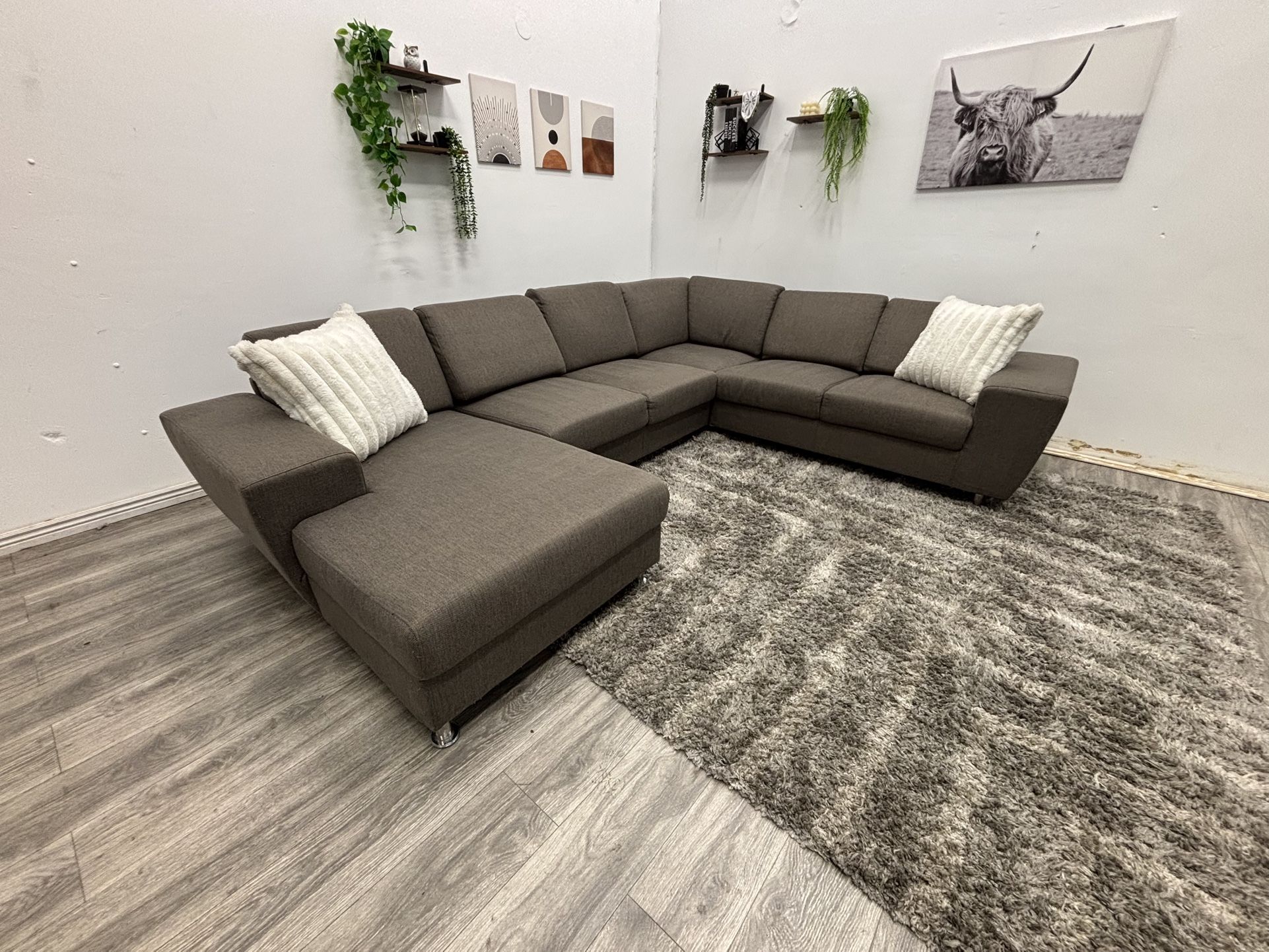 Gray Sectional Couch - Free Delivery