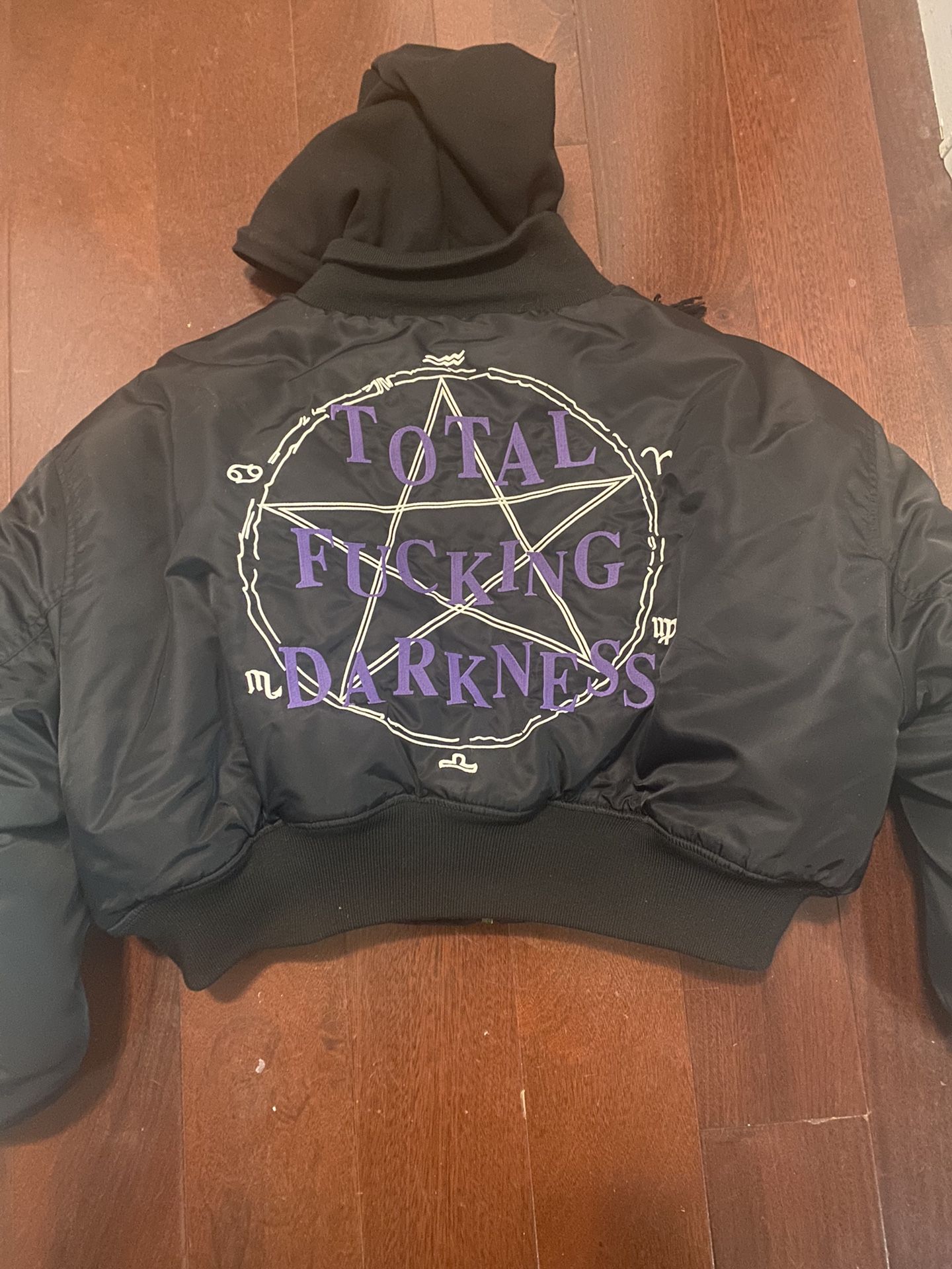 VETEMENTS total F Darkness Bomber Jacket 