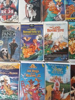 VHS tapes mostly Walt Disney $25