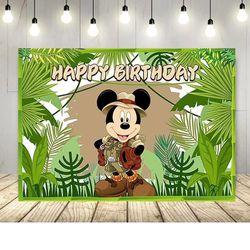 5’x3’ Mickey Mouse safari
