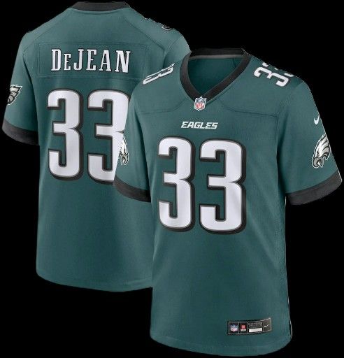 NEW! Cooper DeJean Philadelphia Eagles Nike Game Jersey - Green. XL