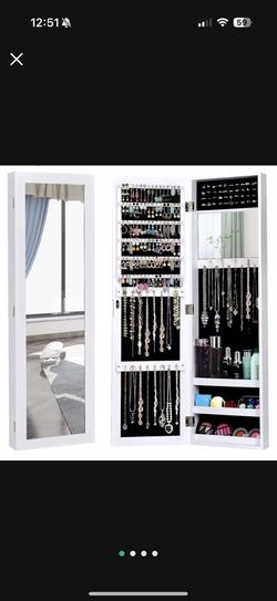 Full Length Mirror With Jewelry Storage