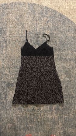 Leopard Print Mini Slip Dress
