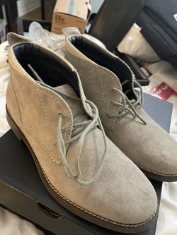 Men’s Cole Haan Gray Suede Oxfords - 7.5