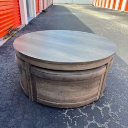 Farmhouse Round  Coffee Table 