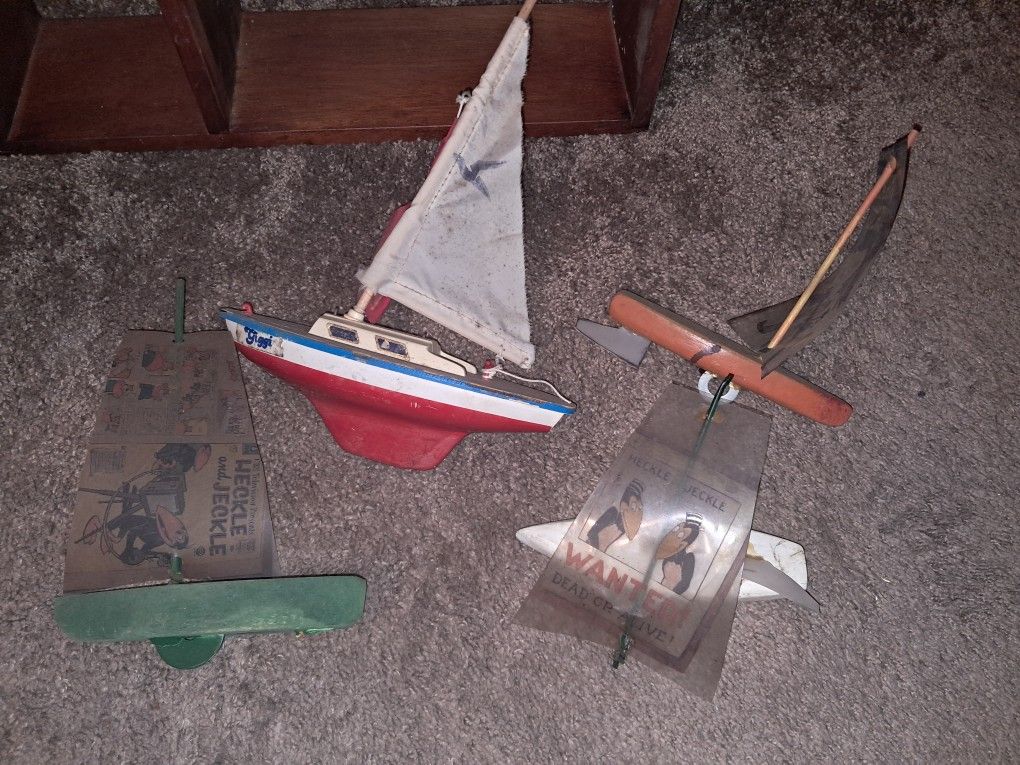 Vintage Toy Sailboats