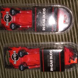 Factory Sealed 2 -sets Of Hardrock Cafe  In Ear Headphones Deal