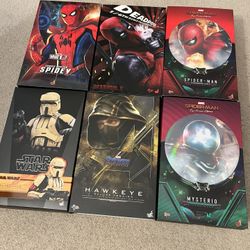 Hot Toys Spider-Man Iron Man Mysterio Hawkeye Star Lord Mezco Black Panther Superman Sh Figuarts Spider-Man Goku