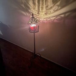 Iron Standing Candle/Garden Pot Holder  lol Home Decor 