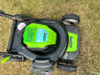 Green works lawn mower 80v