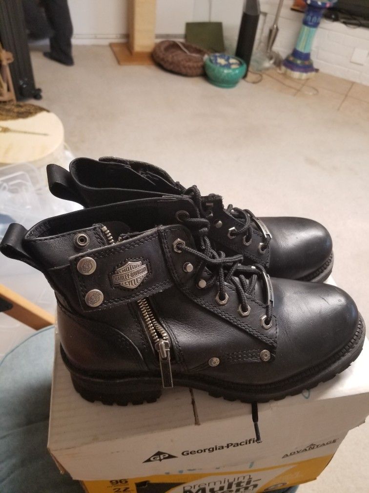 Ladies Harley Riding Boots Size 9