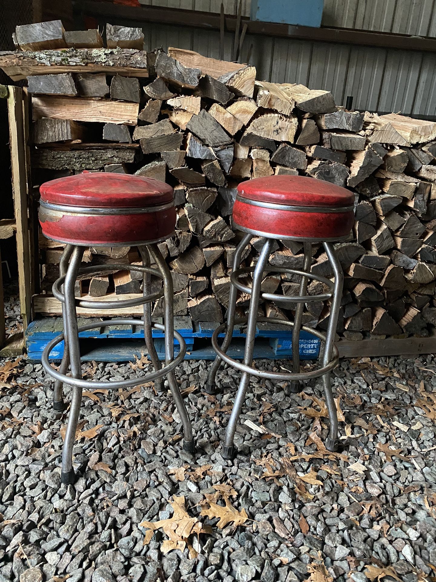 Vintage 1950’s Swivel Bar Stools
