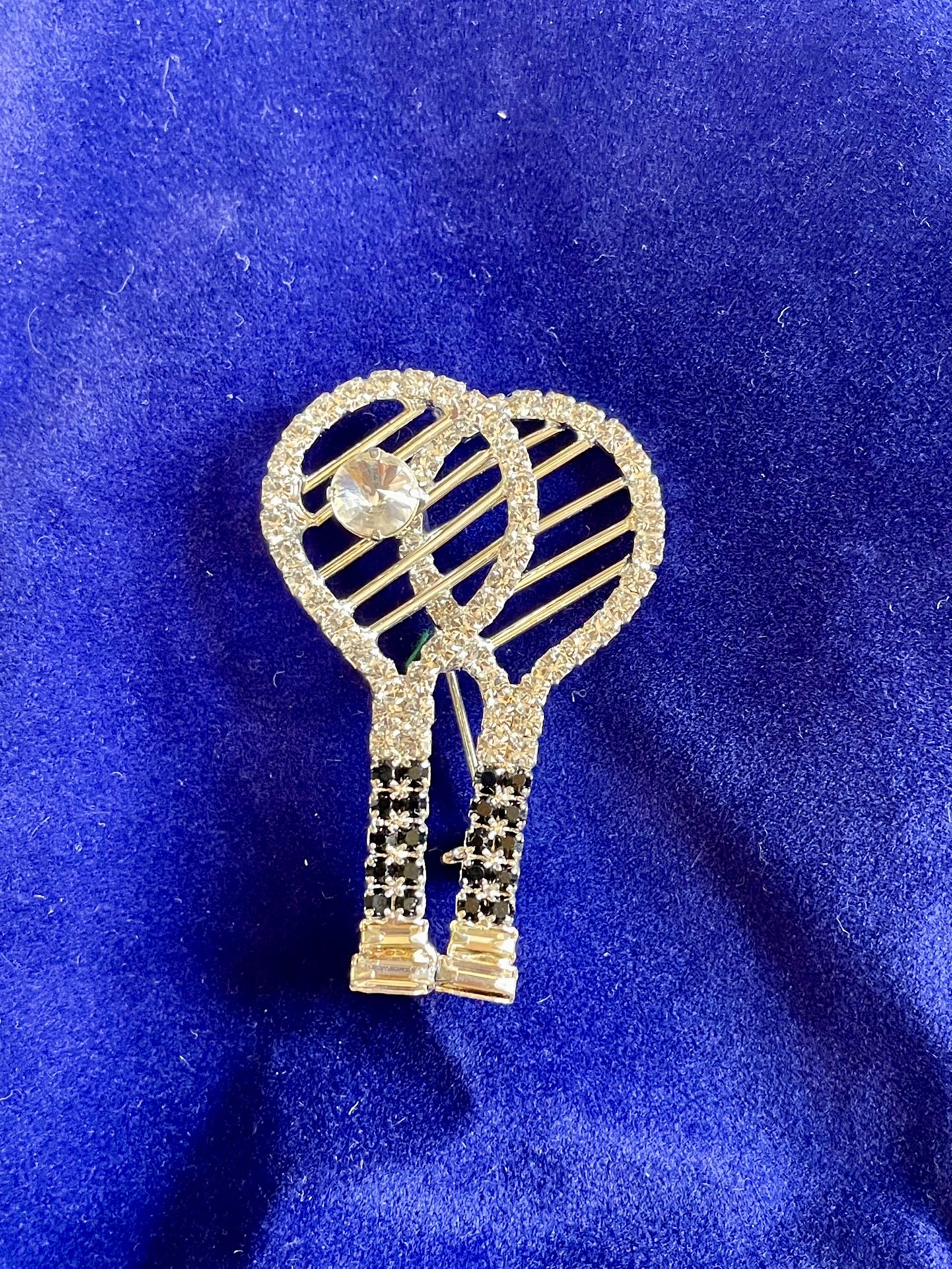 Tennis Rackets Shiny Pin