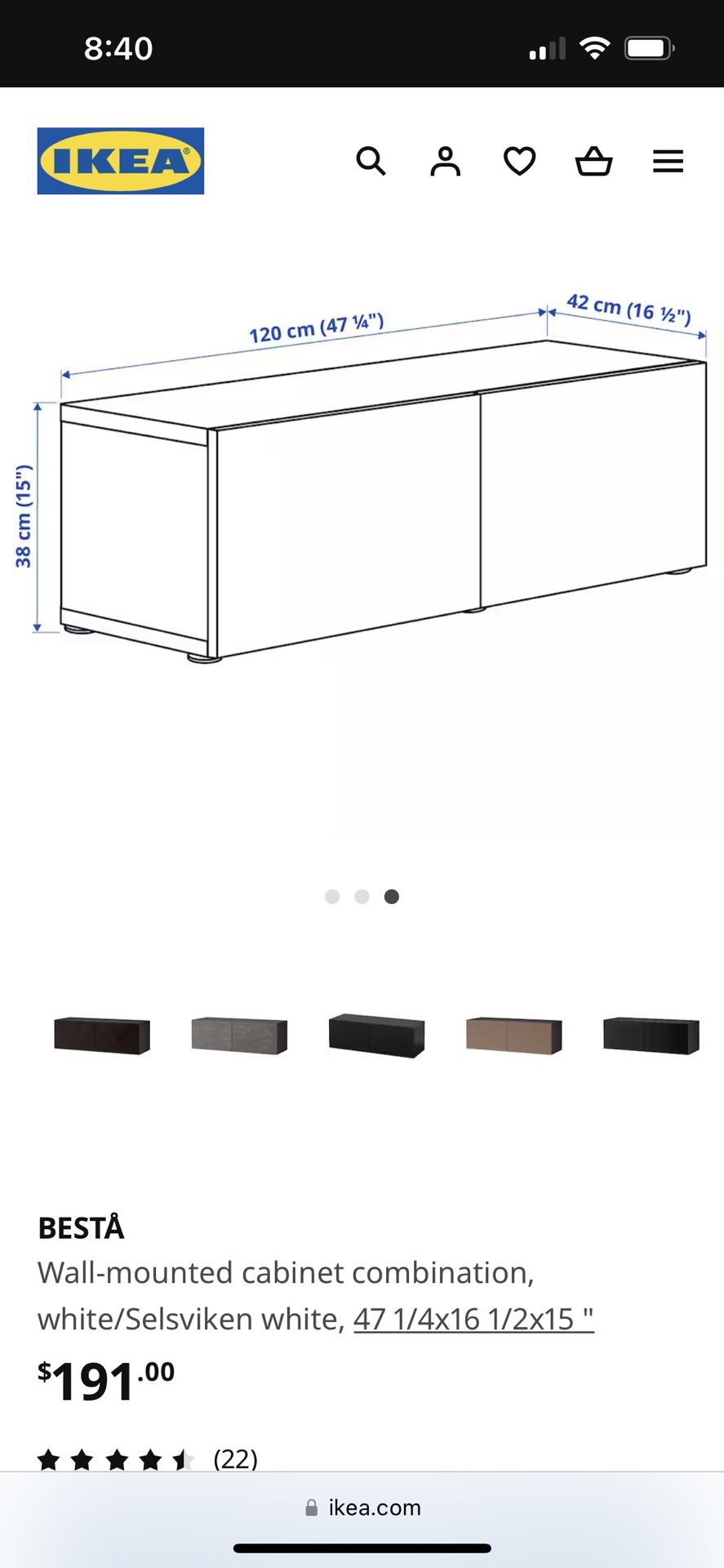 IKEA Wall Mount Cabinets
