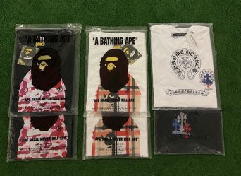 Bape X Chrome Hearts tees