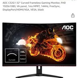 Barely Used AOC Gaming Monitor 