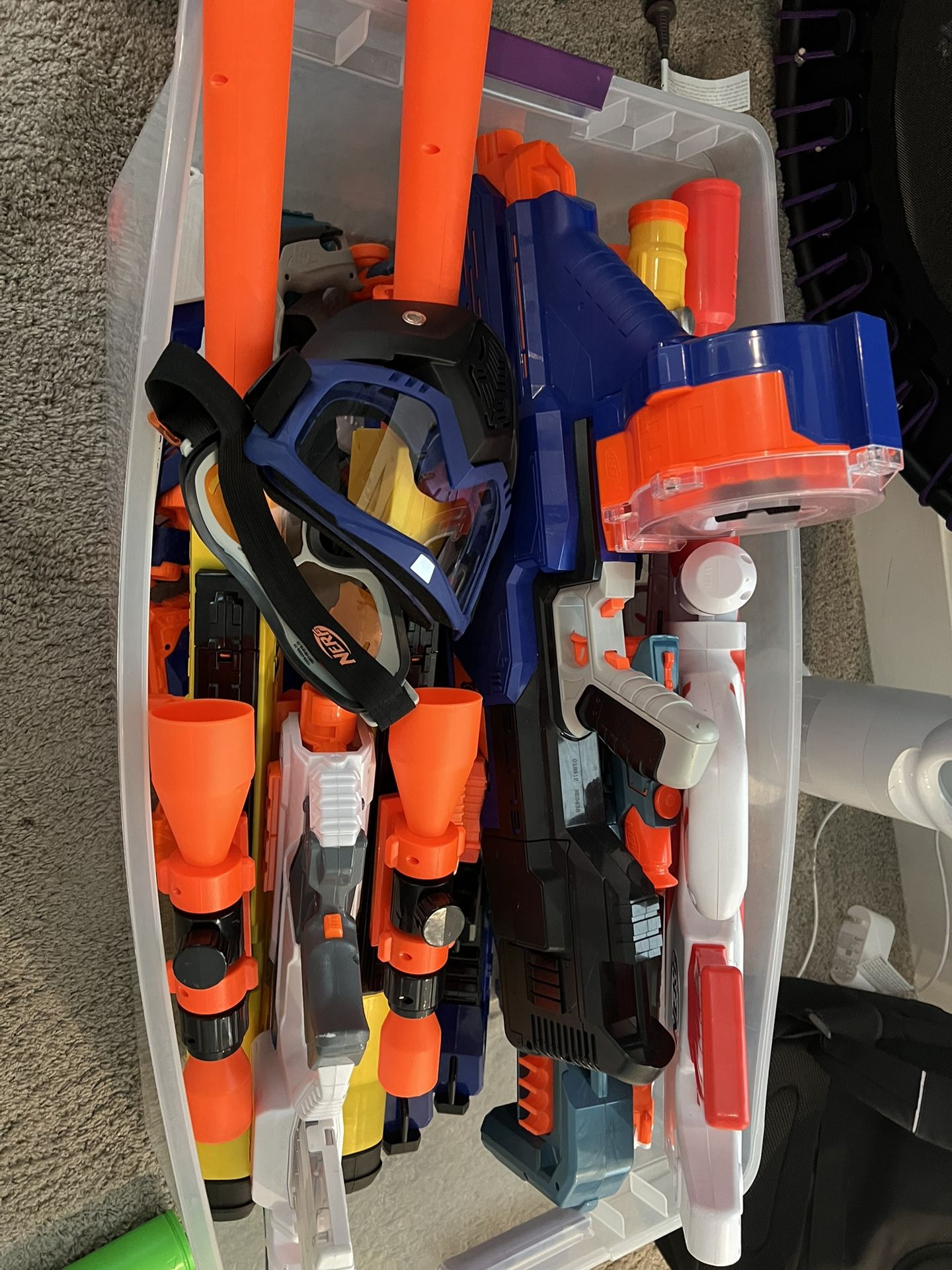 Nerf Guns And Bullets Lot